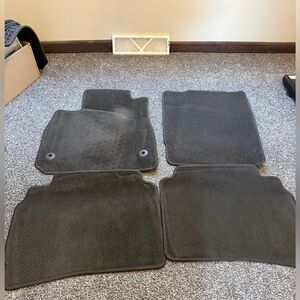 Black Carpeted Car Floor Mats